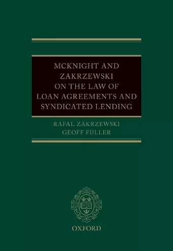 McKnight and Zakrzewski on The Law of Loan Agreements and Syndicated Lending cover