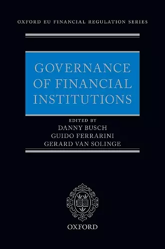 Governance of Financial Institutions cover