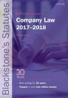 Blackstone's Statutes on Company Law 2017-2018 cover