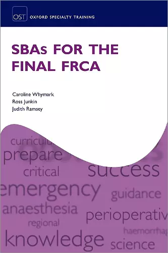 SBAs for the Final FRCA cover