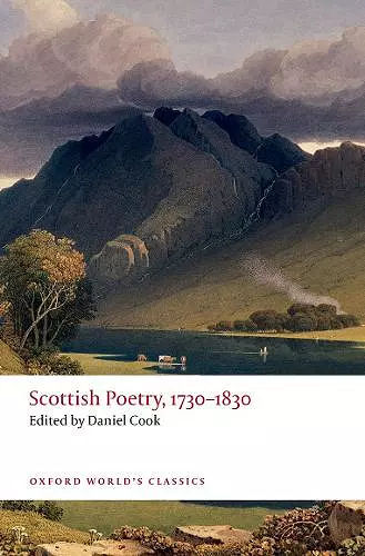 Scottish Poetry, 1730-1830 cover