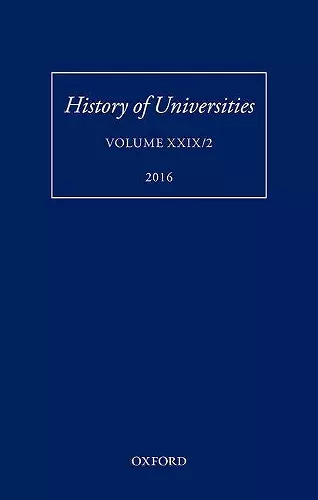 History of Universities cover