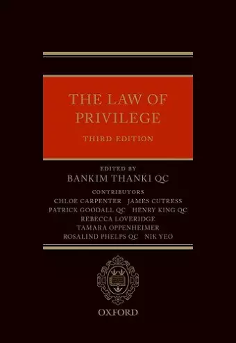 The Law of Privilege cover