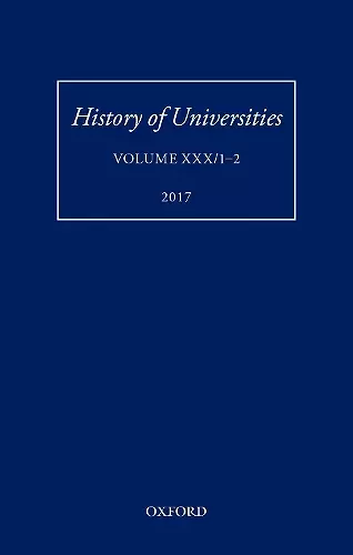 History of Universities cover