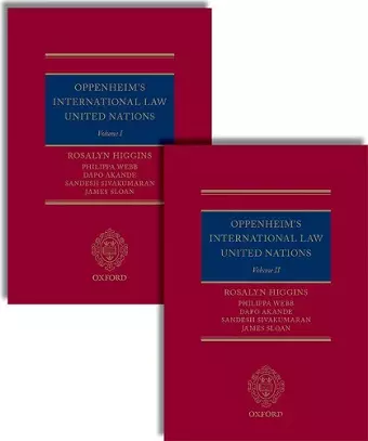 Oppenheim's International Law: United Nations cover