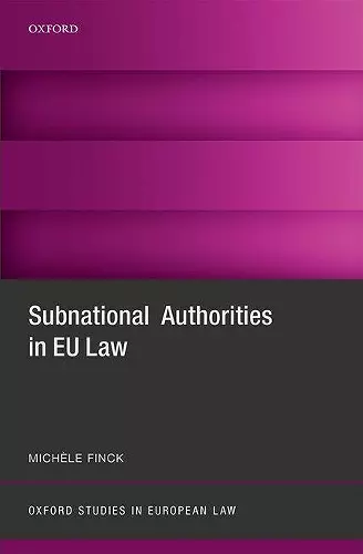 Subnational Authorities in EU Law cover