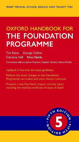 Oxford Handbook for the Foundation Programme cover