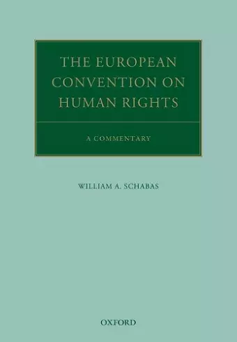 The European Convention on Human Rights cover