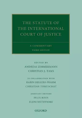 The Statute of the International Court of Justice cover