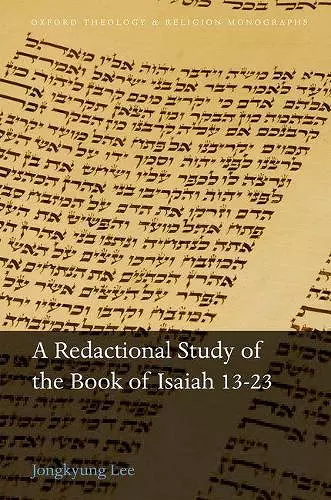 A Redactional Study of the Book of Isaiah 13-23 cover