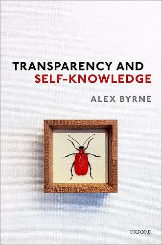 Transparency and Self-Knowledge cover