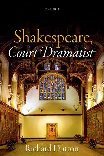 Shakespeare, Court Dramatist cover