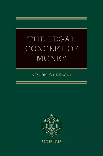 The Legal Concept of Money cover