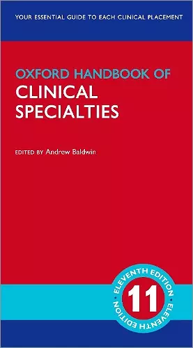 Oxford Handbook of Clinical Specialties cover
