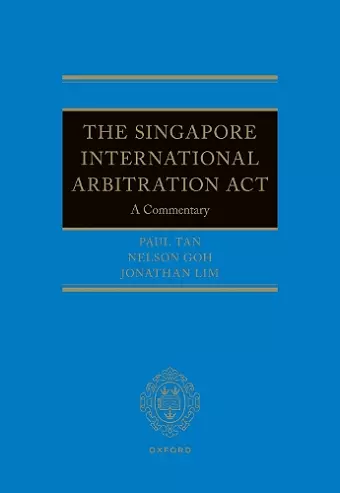 The Singapore International Arbitration Act cover