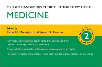 Oxford Handbooks Clinical Tutor Study Cards: Medicine cover