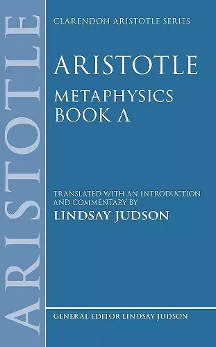 Aristotle, Metaphysics Lambda cover