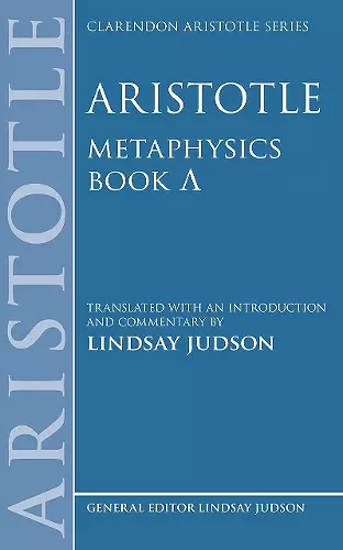 Aristotle, Metaphysics Lambda cover