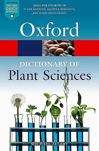 A Dictionary of Plant Sciences cover