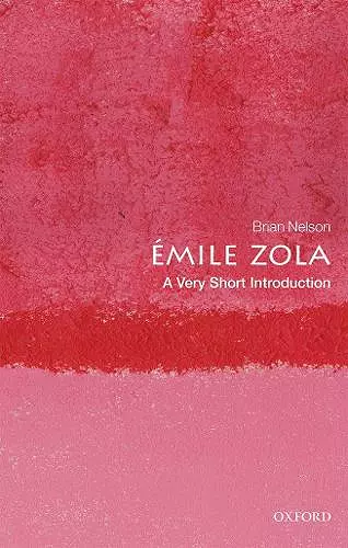 Émile Zola: A Very Short Introduction cover