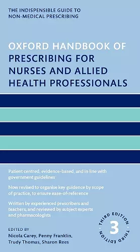 Oxford Handbook of Prescribing for Nurses and Allied Health Professionals cover