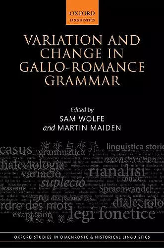 Variation and Change in Gallo-Romance Grammar cover