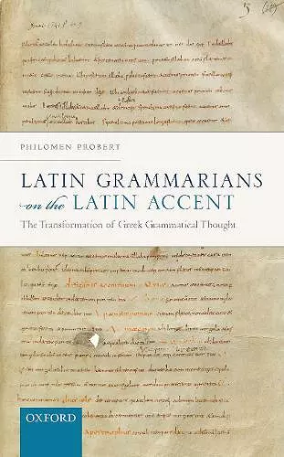 Latin Grammarians on the Latin Accent cover