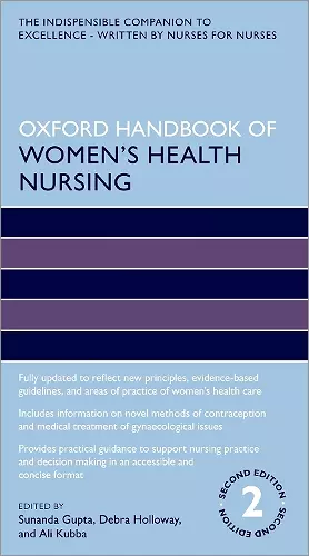 Oxford Handbook of Women's Health Nursing cover