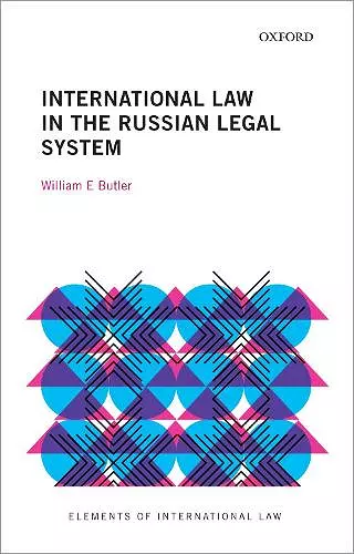International Law in the Russian Legal System cover