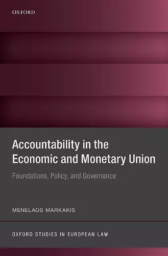 Accountability in the Economic and Monetary Union cover