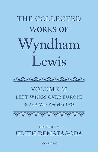 The Collected Works of Wyndham Lewis: Left Wings Over Europe cover