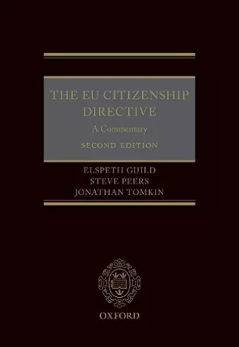 The EU Citizenship Directive: A Commentary cover