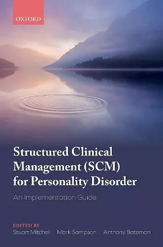 Structured Clinical Management (SCM) for Personality Disorder cover