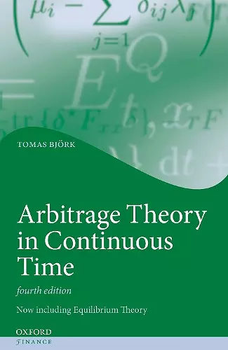 Arbitrage Theory in Continuous Time cover