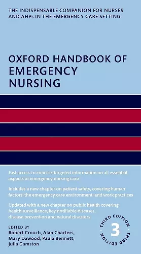 Oxford Handbook of Emergency Nursing 3e cover