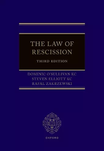 The Law of Rescission cover