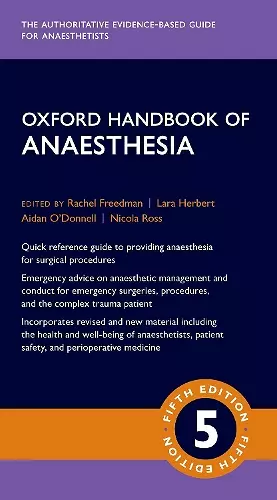 Oxford Handbook of Anaesthesia cover