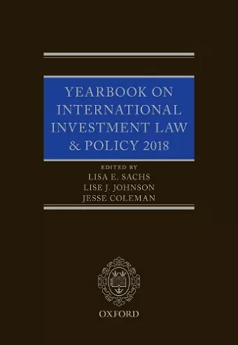 Yearbook on International Investment Law & Policy 2018 cover