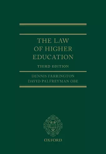 The Law of Higher Education cover