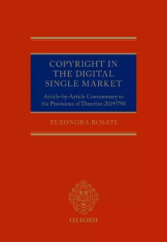 Copyright in the Digital Single Market cover