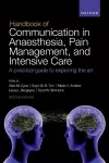 Handbook of Communication in Anaesthesia, Pain Management, and Intensive Care cover