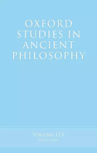 Oxford Studies in Ancient Philosophy, Volume 59 cover