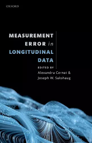 Measurement Error in Longitudinal Data cover