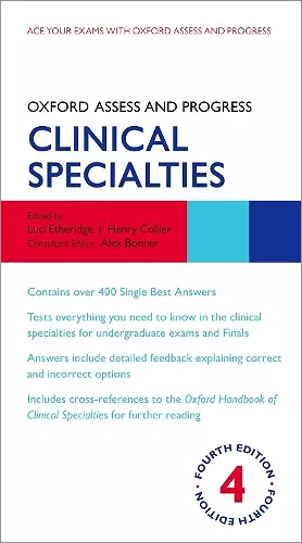 Oxford Assess and Progress: Clinical Specialties cover