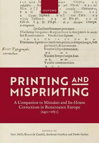 Printing and Misprinting cover