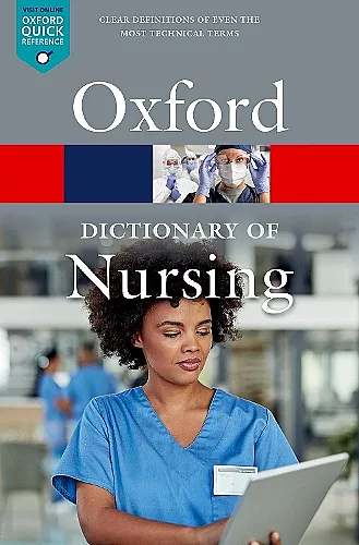 A Dictionary of Nursing cover