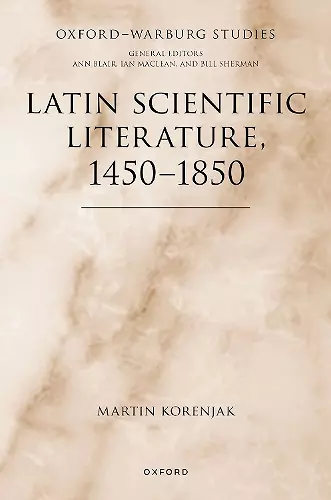 Latin Scientific Literature, 1450-1850 cover