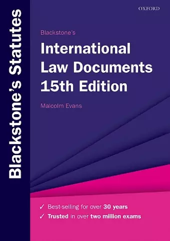Blackstone's International Law Documents cover