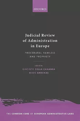 Judicial Review of Administration in Europe cover