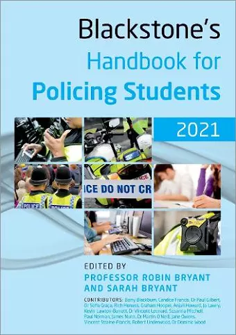 Blackstone's Handbook for Policing Students 2021 cover